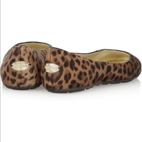 JIMMY CHOO Leopard pony patent-leather ballet flat - Picture 8 of 11